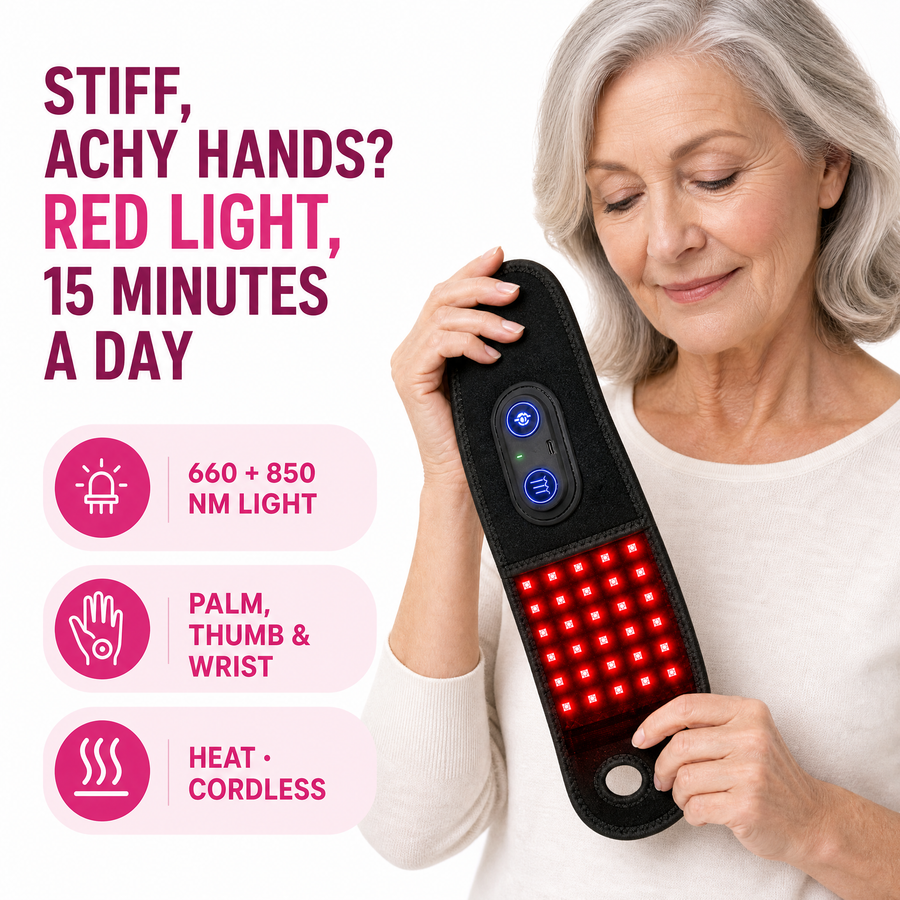 LumiHand red light hand wrap - headline benefits